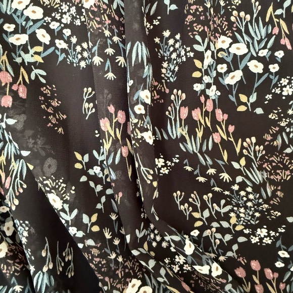 REITMANS Floral Print Black Dress (like new) - Picture 2 of 6